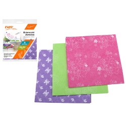 Ściereczki domowe z nadrukiem 38x38cm, 3szt.