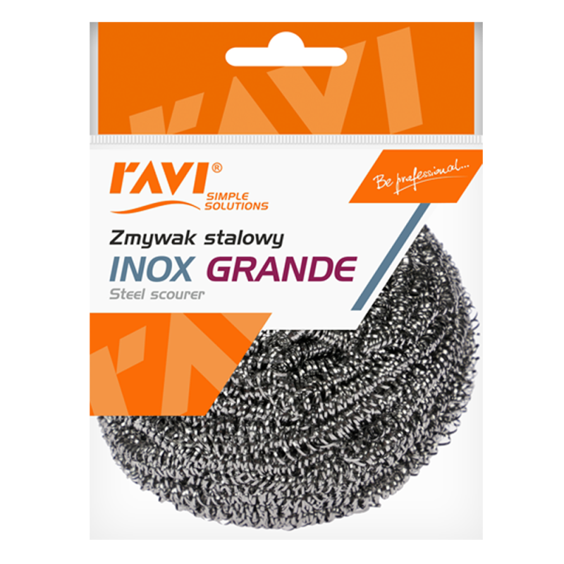 Zmywak stalowy INOX Grande 1 szt. 00550 Zmywak stalowy INOX Grande 1 szt. 00550