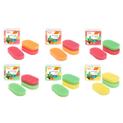 Gąbki do naczyń FUJI 3 szt. 00567 mix kolorów