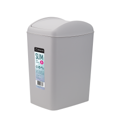 Kosz uchylny SLIM 5l 28315 szary Kosz uchylny SLIM 5l 28315 szary