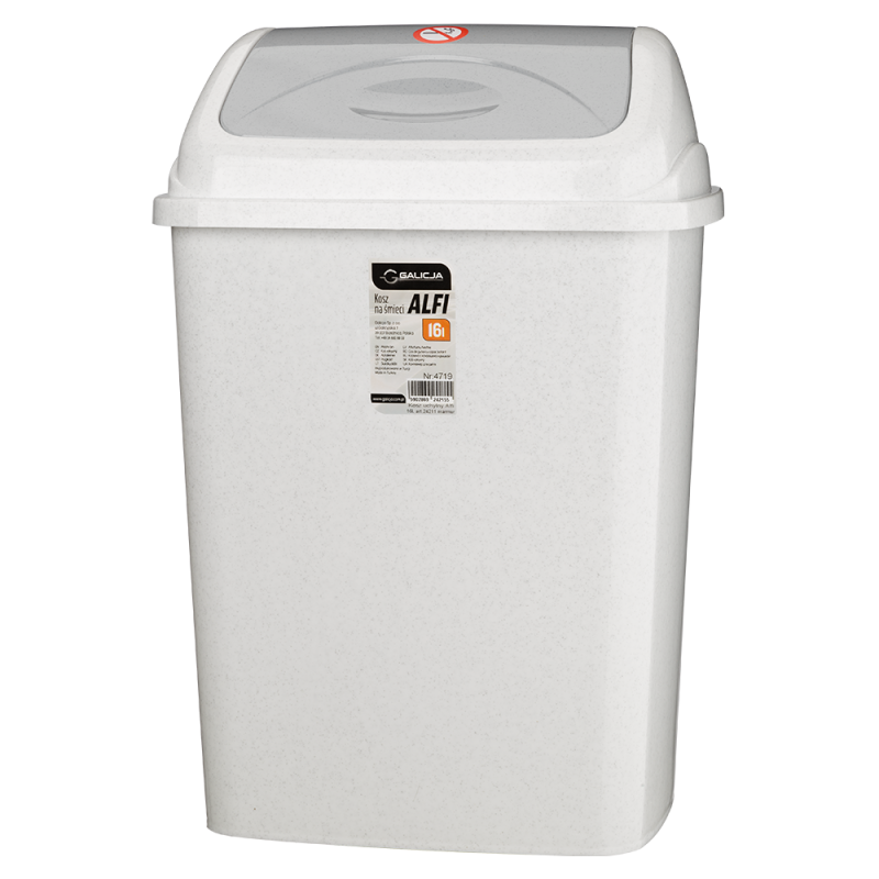 Kosz uchylny ALFI 16l 24211 marmur Kosz uchylny ALFI 16l 24211 marmur