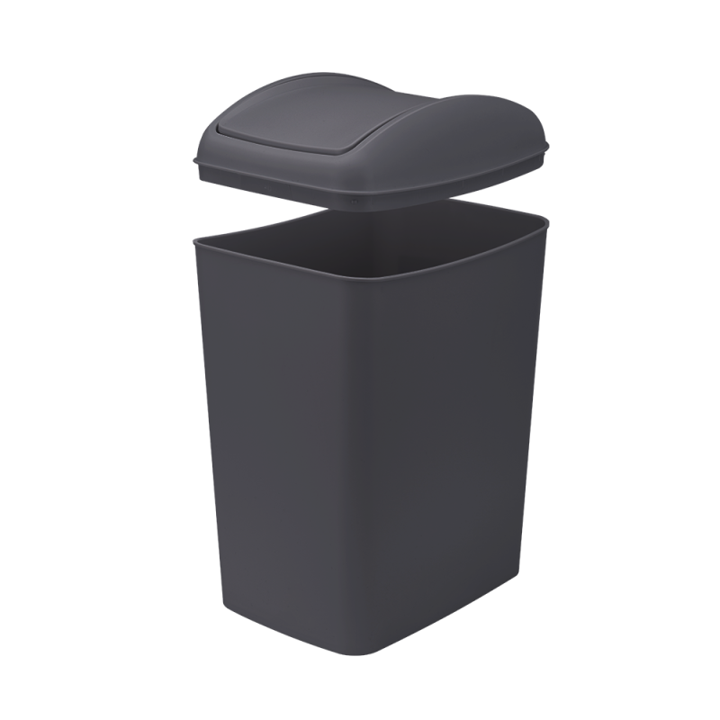 Kosz uchylny SLIM 10l 28318 antracyt Kosz uchylny SLIM 10l 28318 antracyt