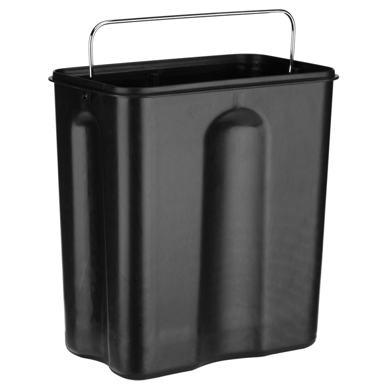Kosz łazienkowy na śmieci prostokątny BLACK/WHITE 5l 24374 czarny Kosz łazienkowy na śmieci prostokątny BLACK/WHITE 5l 24374 czarny